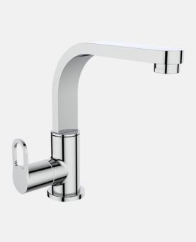 Sink Cock with Swinging Spout (Wall Mounted)