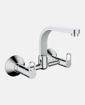 Sink Mixer with Swinging Spout And Wall Flange (Wall Mounted)