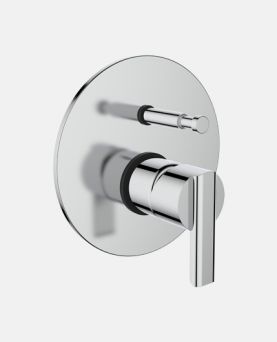 Single Lever Concealed Diverter for Bath & Shower (High Flow) Exposed Part Kit 