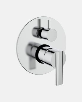 Single Lever Concealed Diverter for Bath & Shower (High Flow) Exposed Part Kit (Manual Closing)