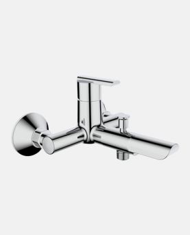 PN101-32 Single Lever Wall Mixer with Telephonic Shower Arrangement And Wall Flange