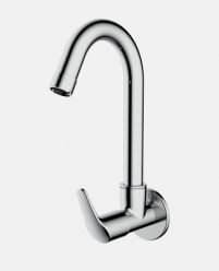 Sink Cock with Swinging Spout And Wall Flange (Wall Mounted)