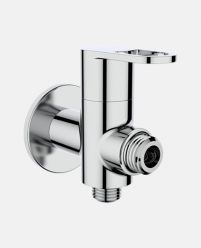 2-Way Angular Stop Cock with Wall Flange