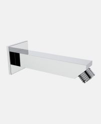 Chrome Plated Shower Arm Square Type with Wall Flange