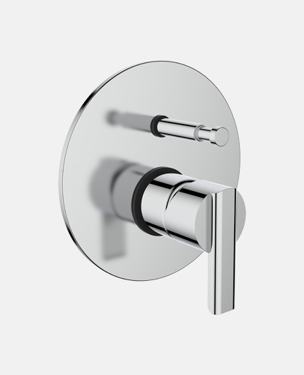 Single Lever Concealed Diverter for Bath & Shower (High Flow) Exposed Part Kit